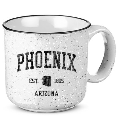 Phoenix Vintage Established Sports Design Phoenix Arizona Az 15oz Campfire Ceramic Mug