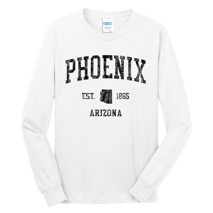 Phoenix Vintage Established Sports Design Phoenix Arizona Az Tall Long Sleeve T-Shirt