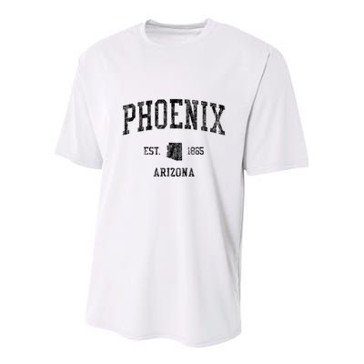 Phoenix Vintage Established Sports Design Phoenix Arizona Az Youth Performance Sprint T-Shirt
