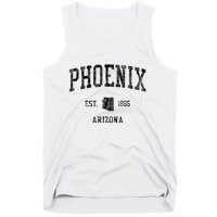 Phoenix Vintage Established Sports Design Phoenix Arizona Az Tank Top