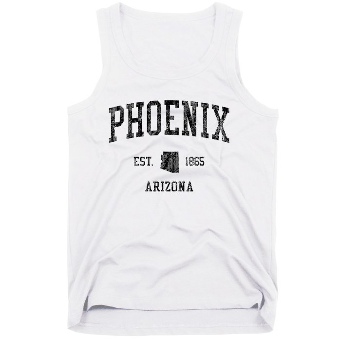 Phoenix Vintage Established Sports Design Phoenix Arizona Az Tank Top