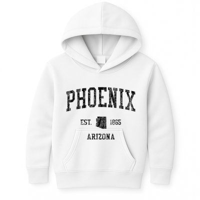 Phoenix Vintage Established Sports Design Phoenix Arizona Az Kids Hoodie