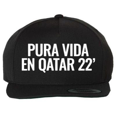 Pura Vida En Qatar 22 Costa Rica Wool Snapback Cap