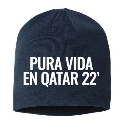 Pura Vida En Qatar 22 Costa Rica Sustainable Beanie