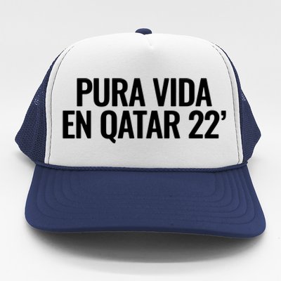 Pura Vida En Qatar 22 Costa Rica Trucker Hat