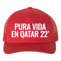 Pura Vida En Qatar 22 Costa Rica Yupoong Adult 5-Panel Trucker Hat