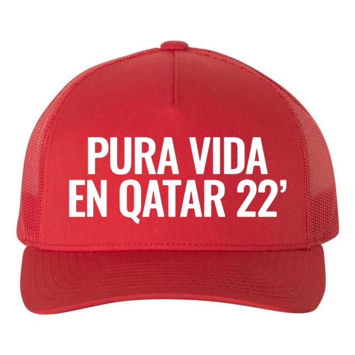 Pura Vida En Qatar 22 Costa Rica Yupoong Adult 5-Panel Trucker Hat