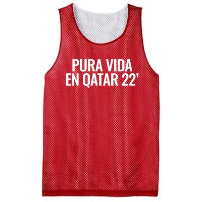 Pura Vida En Qatar 22 Costa Rica Mesh Reversible Basketball Jersey Tank