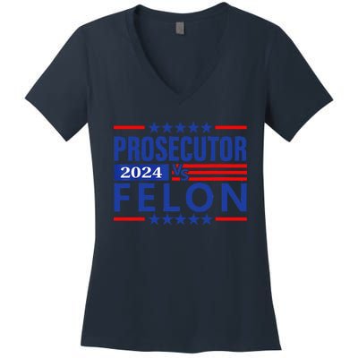 Prosecutor Vs Felon Prosecutor Vs Felon 2024 Women's V-Neck T-Shirt