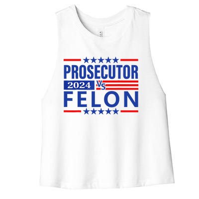 Prosecutor Vs Felon Prosecutor Vs Felon 2024 Women's Racerback Cropped Tank