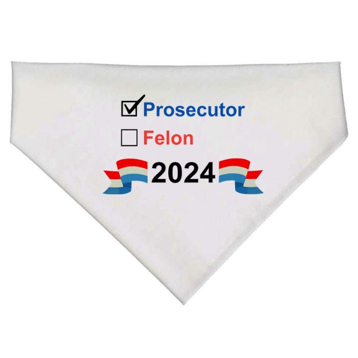 Prosecutor Vs Felon 2024 USA-Made Doggie Bandana