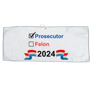 Prosecutor Vs Felon 2024 Large Microfiber Waffle Golf Towel