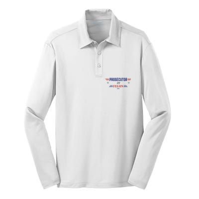 Prosecutor Vs Felon 2024 Silk Touch Performance Long Sleeve Polo