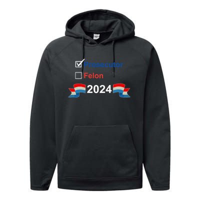 Prosecutor Vs Felon 2024 Performance Fleece Hoodie