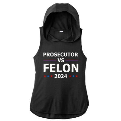 Prosecutor Vs Felon 2024 Ladies PosiCharge Tri-Blend Wicking Draft Hoodie Tank