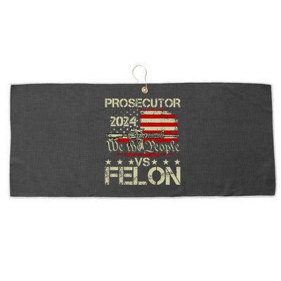 Prosecutor Vs Felon Prosecutor Vs Felon 2024 Large Microfiber Waffle Golf Towel