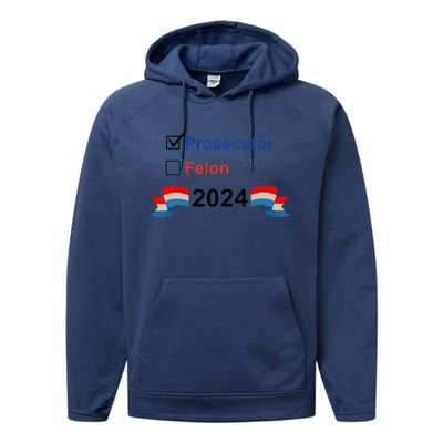 Prosecutor Vs Felon 2024 Performance Fleece Hoodie