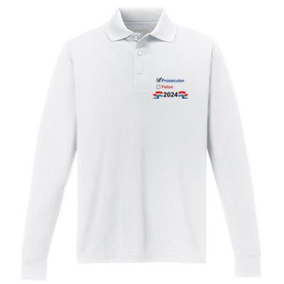 Prosecutor Vs Felon 2024 Performance Long Sleeve Polo