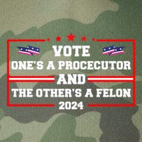 Prosecutor Versus Felon Voter Funny Political Legacy Tie Dye Trucker Hat