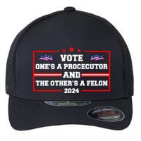 Prosecutor Versus Felon Voter Funny Political Flexfit Unipanel Trucker Cap
