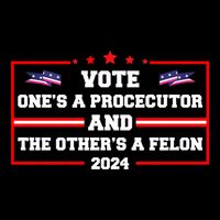 Prosecutor Versus Felon Voter Funny Political Button