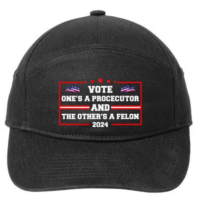 Prosecutor Versus Felon Voter Funny Political 7-Panel Snapback Hat