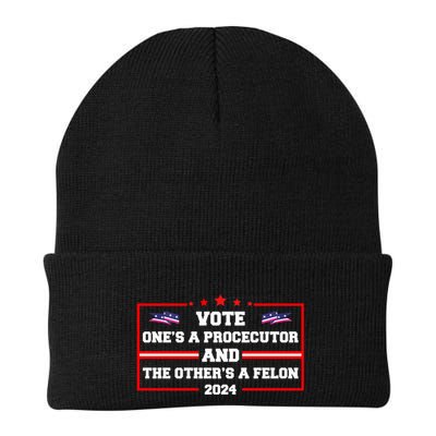 Prosecutor Versus Felon Voter Funny Political Beanie