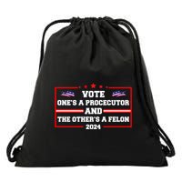 Prosecutor Versus Felon Voter Funny Political Drawstring Bag