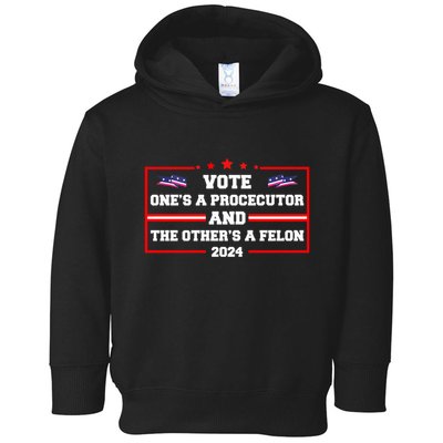 Prosecutor Versus Felon Voter Funny Political Toddler Hoodie