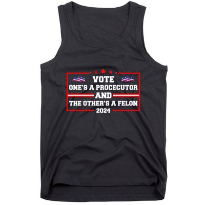 Prosecutor Versus Felon Voter Funny Political Tank Top