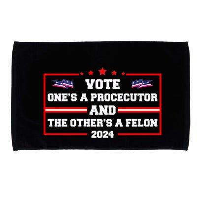 Prosecutor Versus Felon Voter Funny Political Microfiber Hand Towel