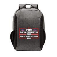 Prosecutor Versus Felon Voter Funny Political Vector Backpack