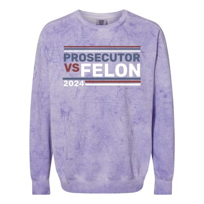 Prosecutor Vs Felon 2024 Colorblast Crewneck Sweatshirt