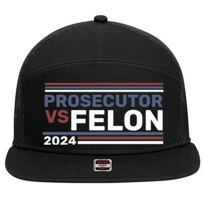 Prosecutor Vs Felon 2024 7 Panel Mesh Trucker Snapback Hat