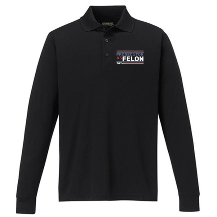 Prosecutor Vs Felon 2024 Performance Long Sleeve Polo