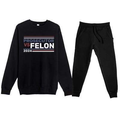 Prosecutor Vs Felon 2024 Premium Crewneck Sweatsuit Set