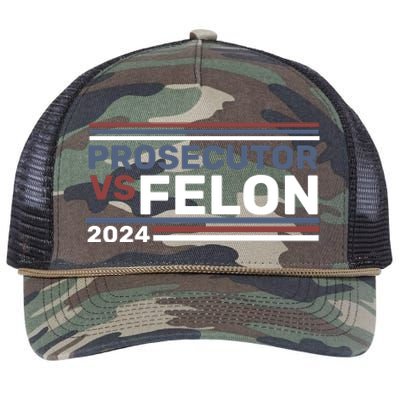 Prosecutor Vs Felon 2024 Retro Rope Trucker Hat Cap