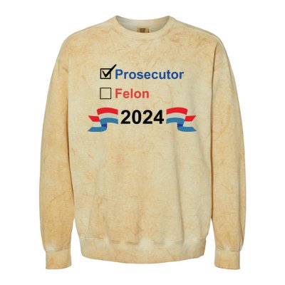 Prosecutor Vs Felon 2024 Colorblast Crewneck Sweatshirt