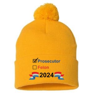 Prosecutor Vs Felon 2024 Pom Pom 12in Knit Beanie