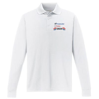 Prosecutor Vs Felon 2024 Performance Long Sleeve Polo