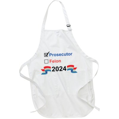 Prosecutor Vs Felon 2024 Full-Length Apron With Pockets