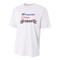 Prosecutor Vs Felon 2024 Youth Performance Sprint T-Shirt