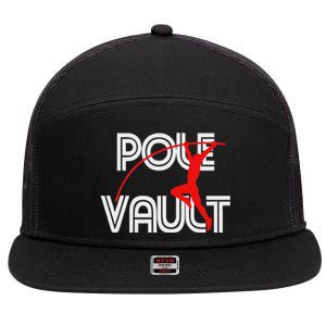 Pole Vault Fun Pole Vaulting Apparel For Vaulters 7 Panel Mesh Trucker Snapback Hat