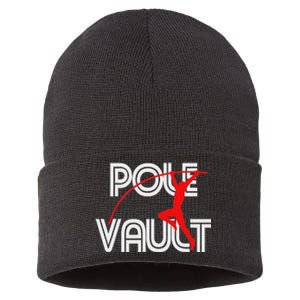 Pole Vault Fun Pole Vaulting Apparel For Vaulters Sustainable Knit Beanie