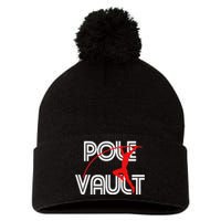 Pole Vault Fun Pole Vaulting Apparel For Vaulters Pom Pom 12in Knit Beanie