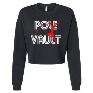 Pole Vault Fun Pole Vaulting Apparel For Vaulters Cropped Pullover Crew