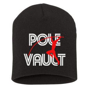 Pole Vault Fun Pole Vaulting Apparel For Vaulters Short Acrylic Beanie