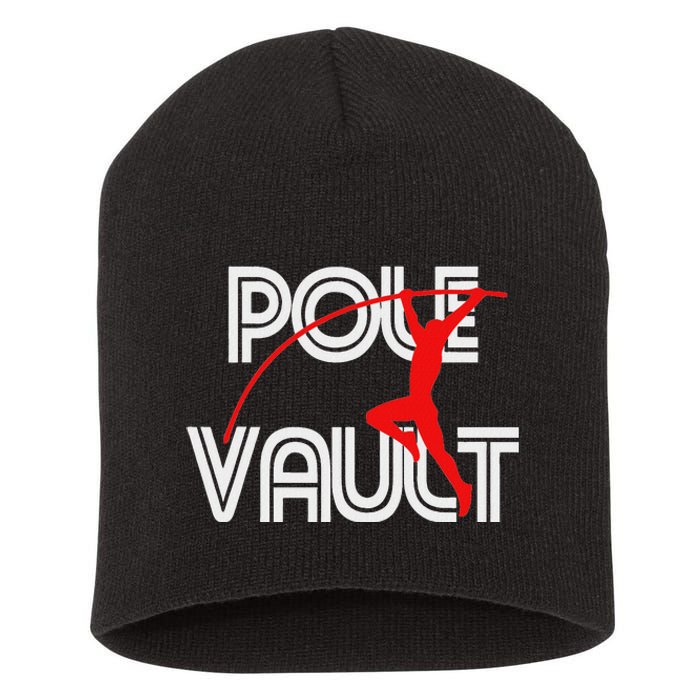 Pole Vault Fun Pole Vaulting Apparel For Vaulters Short Acrylic Beanie