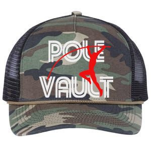 Pole Vault Fun Pole Vaulting Apparel For Vaulters Retro Rope Trucker Hat Cap