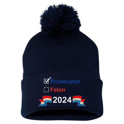 Prosecutor Vs Felon 2024 Pom Pom 12in Knit Beanie